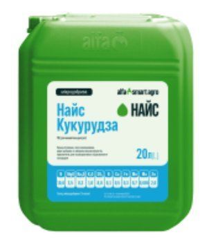 Мікродобриво Найс Кукурудза АльфаСмартАгро (N 10 SO3 8 MgO 3,5 B 0,1 Fe 0,3 Zn 2 Mn 0,7 Cu 0,5 Mo 0,005 K2O 1) 20л. agr_000729 фото